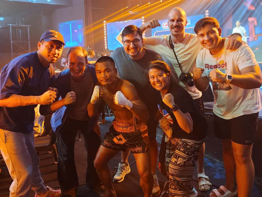 Phnom Penh:Kun Khmer Kickboxing Match at National TV Stadium - Meet Mr. Sophoarn: the prep that makes the fights click
