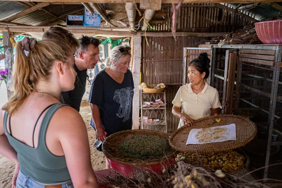 Phnom Penh: Silk Islands Half-Day Bike Tour - Silk Island: Worms, Silk Weaving, and a Family Dried Tofu Stop
