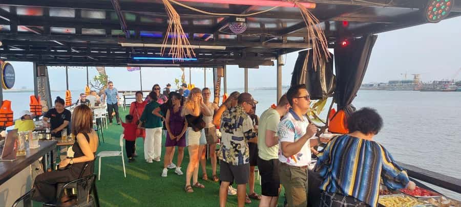 Phnom Penh: Sunset Cruise with Unlimited Beers & BBQ Buffet - Unlimited BBQ and drinks: easy comfort food, not fine dining